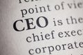 Chief executive officer