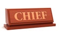 Chief job title Royalty Free Stock Photo