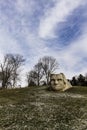 Chief Leatherlips, Scioto Park in Winter, Dublin, Ohio Royalty Free Stock Photo