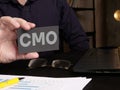Chief marketing officer CMO is shown using the text Royalty Free Stock Photo
