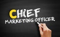 Chief Marketing Officer text on blackboard Royalty Free Stock Photo