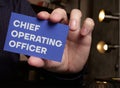 Chief operating officer COO is shown using the text