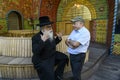 Chief Rabbi of Podil synagogue Yaakov Dov Bleich and Israeli politician Natan Sharansky at Synagogue Place for