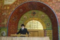 Chief Rabbi of Podil synagogue Yaakov Dov Bleich speaks at Synagogue Place for Reflection in Babyn Yar in Kyiv, Ukraine