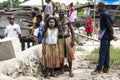 Chieftan and daughter Papua, Indonesia Royalty Free Stock Photo