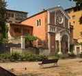 Chiesa evangelica luterana by the Arno river in Florence Royalty Free Stock Photo
