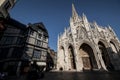 Chiesa gotica Rouen, Normandia France