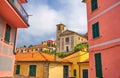 Chiesa Stella Maris - Church With Colorful Houses Of Picturesque Royalty Free Stock Photo