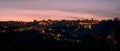 Chieti, city in Abruzzo, at sunset (Italy)