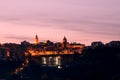 Chieti, city in Abruzzo, at sunset (Italy)