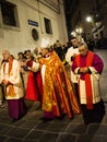 The Bishop of Chieti during the Good Friday procession in Chieti