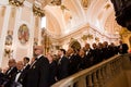 Choir of the Misere di Selecchy on Good Friday inside the Cathedral of San Giustino