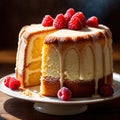 Chiffon Cake , traditional popular sweet dessert cake