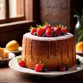 Chiffon Cake , traditional popular sweet dessert cake