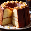 Chiffon Cake , traditional popular sweet dessert cake