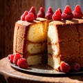 Chiffon Cake , traditional popular sweet dessert cake