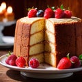 Chiffon Cake , traditional popular sweet dessert cake