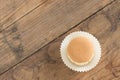 A Chiffon cup cake. Top view. Royalty Free Stock Photo