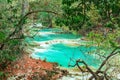 Chiflon Waterfalls or Cascades, Chiapas, Mexico Royalty Free Stock Photo