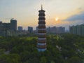 Chigang Pagoda at sunset, Guangzhou