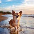 chihuaha bathing, AI generated Royalty Free Stock Photo