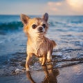chihuaha bathing, AI generated Royalty Free Stock Photo