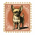Charming Chihuahua Stamp With Whimsical Illustration