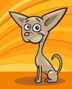 Chihuahua dog cartoon illustration Royalty Free Stock Photo