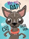 Chihuahua dog cartoon illustration Royalty Free Stock Photo