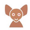 Chihuahua Isolated Vector icon that can be easily modified or edited