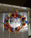 Chihuly Glass Sculpture Wreath of Flowers