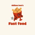 chiken box's fast food delivery order logo
