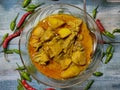 Chiken curry in bowl. Royalty Free Stock Photo