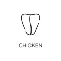 Chiken icon or logo for web design