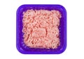 Chiken and turckey fresh mince meat plastic tray