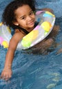 African American Child Swimming Royalty Free Stock Photo