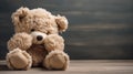 Child abuse concept. Teddy bear covering eyes Royalty Free Stock Photo