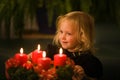 Child with Advent wreath