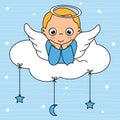 Child angel card
