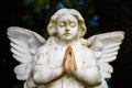 Child Angel Statue on Grave Royalty Free Stock Photo
