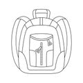 Child backpack icon