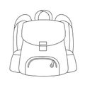 Child backpack icon