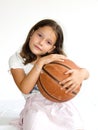 Child with basketball