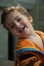 Child bathrobe Royalty Free Stock Photo
