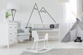 Child bedroom with wall decal