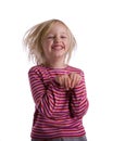 Child Begging and Jumping Royalty Free Stock Photo