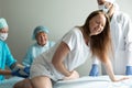 Child birth process, helping personal during labour