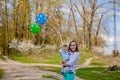 A child with a black hole in her teeth, her teeth in a little smiling boy Royalty Free Stock Photo