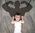 Child Bodybuilder Royalty Free Stock Photo