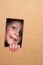 Child in box